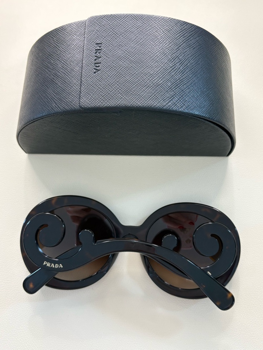 Prada tortoise shell round baroque sunglasses - Picture 2 of 6